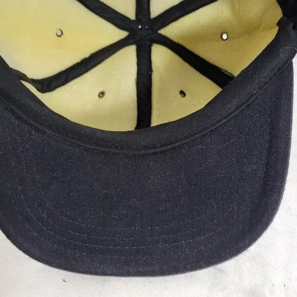 Black Rope-Trim Baseball Cap - Picture 8 of 11